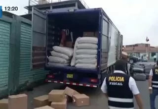 Policía incautó mercadería de contrabando valorizada en 15 millones de soles