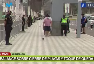 Policía: En Lima se acató casi al 100 % el cierre de playas y toque de queda