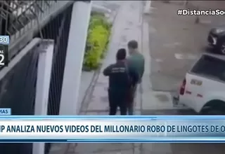 Policía Nacional analiza nuevos videos del millonario robo de lingotes de oro en Comas