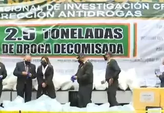 Policía Nacional incauta más de dos toneladas de droga