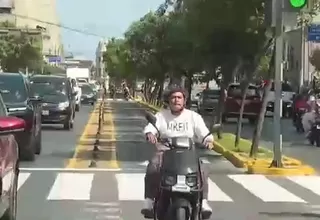 Policía sancionará con multas desde S/ 550 a motos eléctricas que circulen por ciclovías