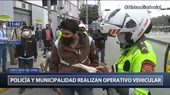 Policía de Tránsito y Municipalidad de Lima realizan operativo vehicular en el Cercado - Noticias de policia-transito