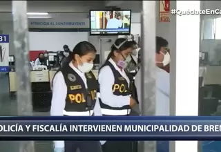 Policía y Fiscalía intervienen municipio de Breña por presuntas compras sobrevaloradas de canastas