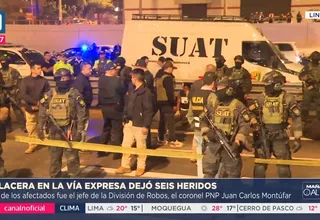 Lince: Policías heridos y dos delincuentes muertos en Vía Expresa