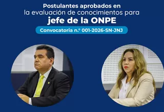 Postulantes a jefe de la ONPE presentarán sus planes de trabajo, informó la JNJ