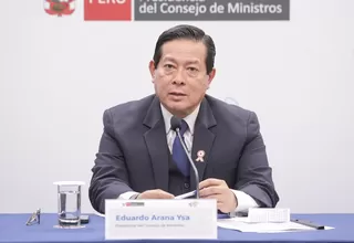 Premier Arana descarta participación del Perú en Tren Bioceánico