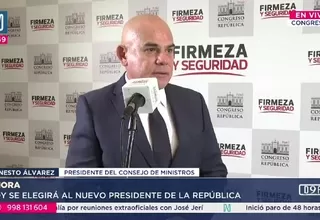 Premier Álvarez afirma que no procede demanda competencial tras censura contra José Jerí
