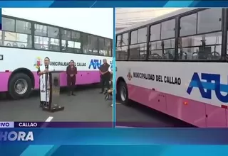 Presentan buses del Corredor Rosado entre Lima y Callao