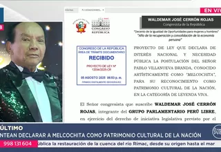 Presentan proyecto para declarar a Melcochita patrimonio cultural