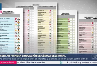 Presentan simulación de cédula electoral para Elecciones 2026