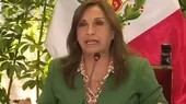 Presidenta Boluarte: Quiero agradecer a la población peruana que está apostando por la paz - Noticias de palacio-gobierno
