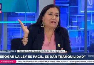 Presidenta de la Comisión de Transportes: Derogar la ley es fácil