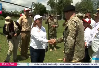 Presidenta Dina Boluarte visita la isla Chinería en Loreto