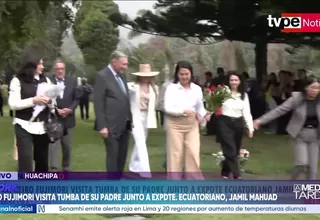 Presidenta Fujimori visitó la tumba de su padre junto a Mahuad
