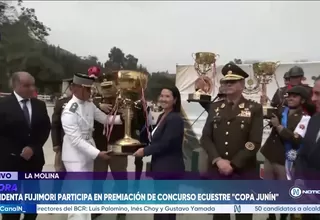 Presidenta Keiko Fujimori participó en premiación de “Copa Junín”