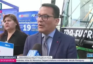 Presidente de la ATU: Hemos reportado todos los detalles de investigación que hemos realizado