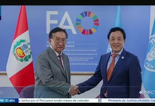 Presidente Balcázar sostuvo reunión con director general de la FAO