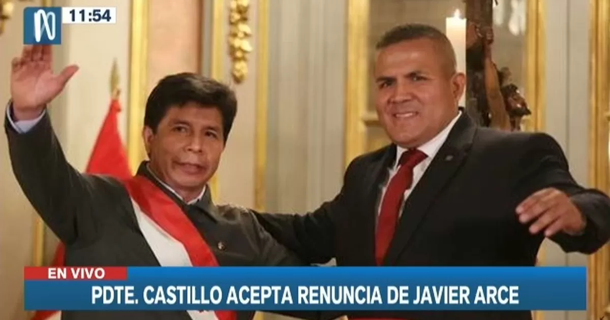 Presidente Castillo aceptó la renuncia de Javier Arce al Midagri