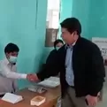 Presidente Castillo emitió su voto en el centro poblado de Tacabamba 