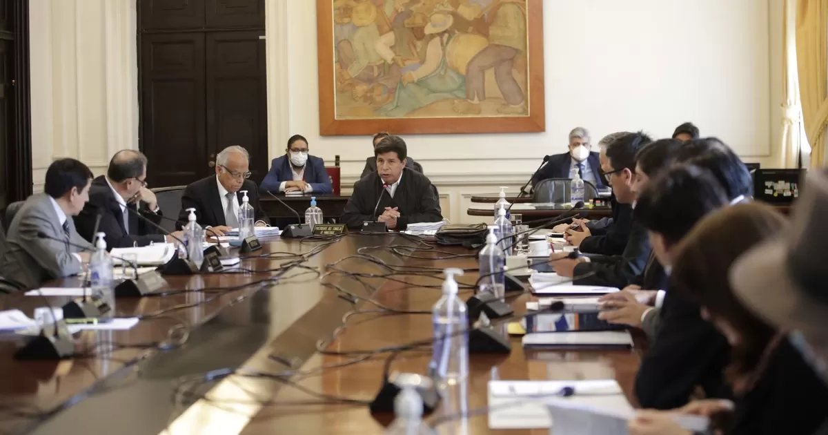 Presidente Castillo lidera nueva sesión del Consejo de Ministros