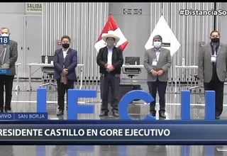 Mandatario Pedro Castillo participó del GORE Ejecutivo