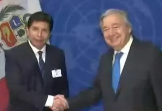 Presidente Castillo se reunió con el secretario general de la ONU  