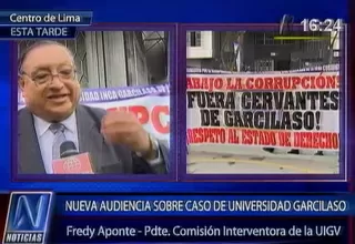 Presidente de la comisión interventora sobre UIGV: no se puede tener autonomía absoluta