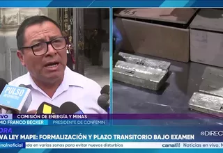 Presidente de CONFEMIN: "Tiene que haber una ley de acuerdo con la realidad. No aplica para nosotros"