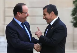 François Hollande se reúne con Ollanta Humala en Palacio de Gobierno