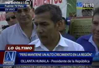 Presidente Humala aseguró que cuentas del Partido Nacionalista "estan en orden"