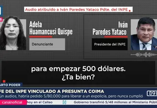Cuarto Poder revela que presidente del INPE es investigado por tráfico de influencias
