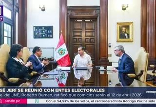 Presidente José Jerí se reunió con entes electorales