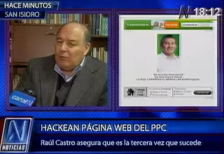 Presidente del PPC: ya van 3 ataques informáticos contra web del partido