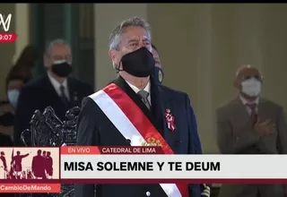 Francisco Sagasti participó en misa y Te Deum por aniversario patrio