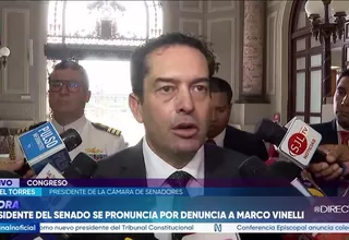 Presidente del Senado pide agilizar delegación de facultades para atender seguridad y Fenómeno El Niño