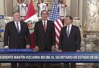 El presidente Vizcarra recibió el secretario de Estado de EE.UU.