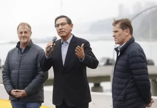 Vizcarra y alcalde Jorge Muñoz inauguraron el viaducto de Armendáriz