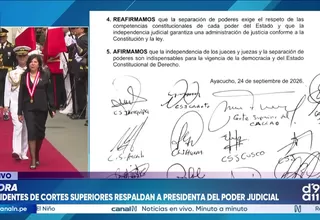 Cortes Superiores respaldan a Janet Tello en defensa de la independencia del Poder Judicial