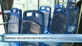 Primer bus 100% eléctrico inició recorrido en San Isidro - Noticias de comerciantes-informales