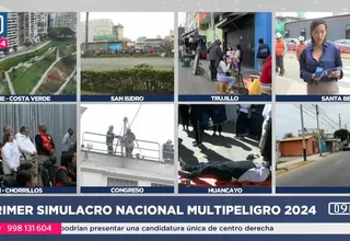 Así se desarrolló el primer Simulacro Nacional Multipeligro