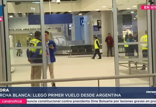 Primer vuelo desde Argentina arribó a nuevo Jorge Chávez