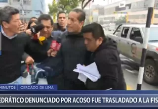 Docente de la USMP acusado de acoso fue trasladado a sede de Fiscalía