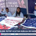 Profesores del Sutep acatan huelga de hambre