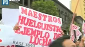 Profesores del Sutep protestan frente al Congreso - Noticias de claudia-cooper