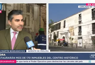 Prolima inicia recuperación estructural del centro histórico