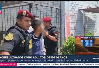 Proponen juzgar a menores de 14 años como adultos