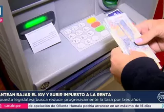 Propuesta legislativa plantea reducción del IGV hasta el 15%