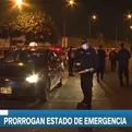 Prorrogan estado de emergencia por 45 días en Lima y Callao