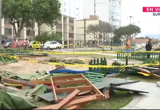 Protesta por obras de ampliación de la nueva Vía Expresa Sur