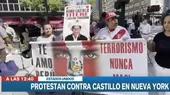 Protestan contra Pedro Castillo en Nueva York - Noticias de pedro-castillo